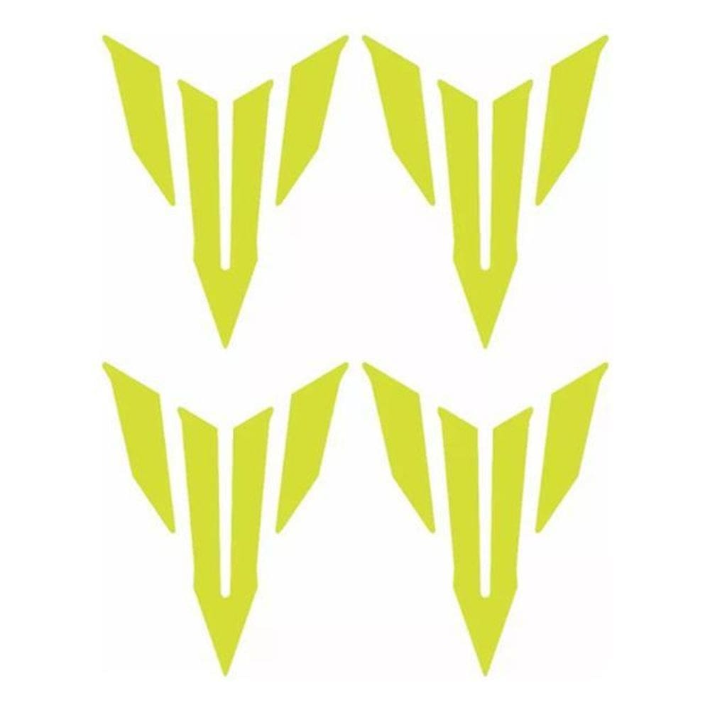 Kit 4 Adesivos Logo Mt Master Of Tork Mt03 Mt07 Mt09 Amarelo