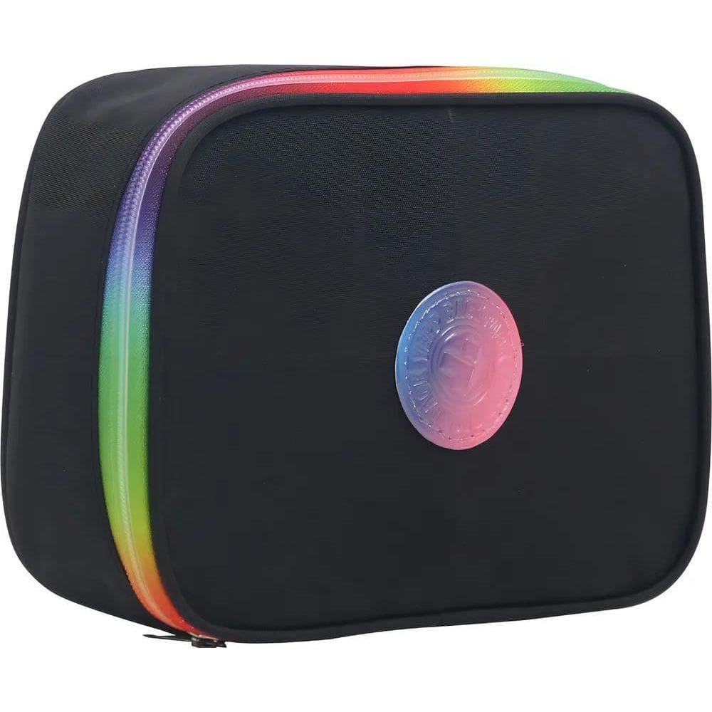 2X Estojo Escolar Organizador Nylon Grande Com Divisoria Pre