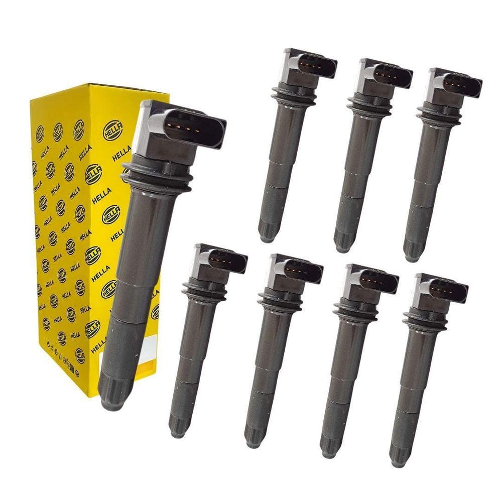Kit 8 Bobina Ignição Para Porsche Cayenne 2002 A 2007 Hella