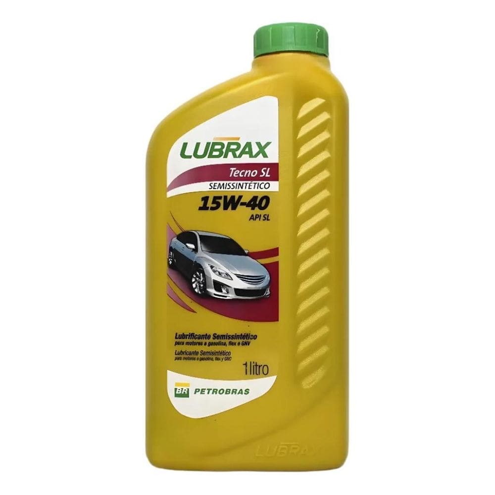 2X 1 Litro Óleo Lubrificante Lubrax Tecno 15W40 Semissinteti