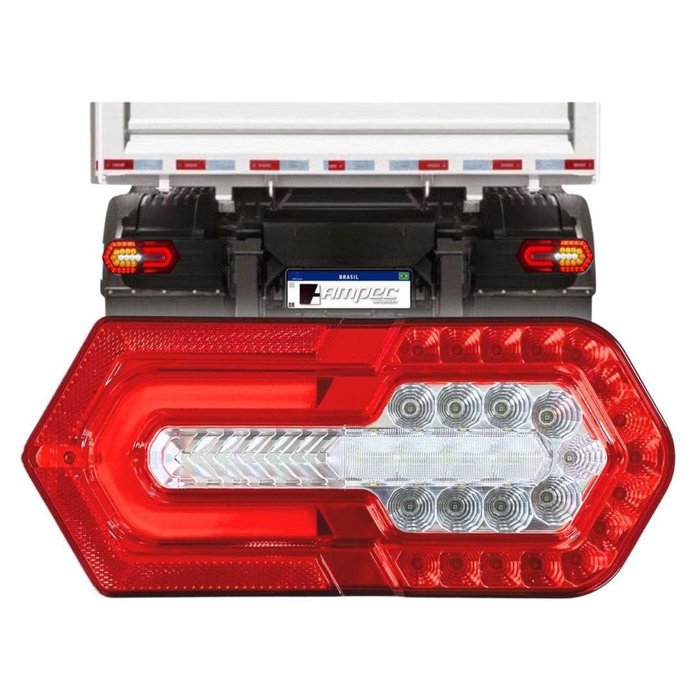 Lanterna Traseira Turn Led Sequencial Universal Bivolt 2236