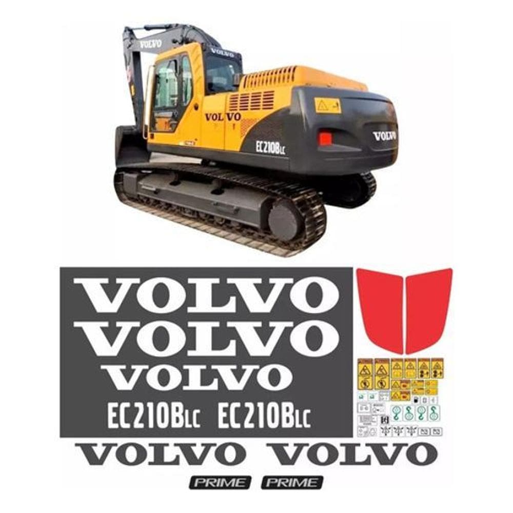 MP - Kit Adesivos Volvo Ec210Blc Prime Para
