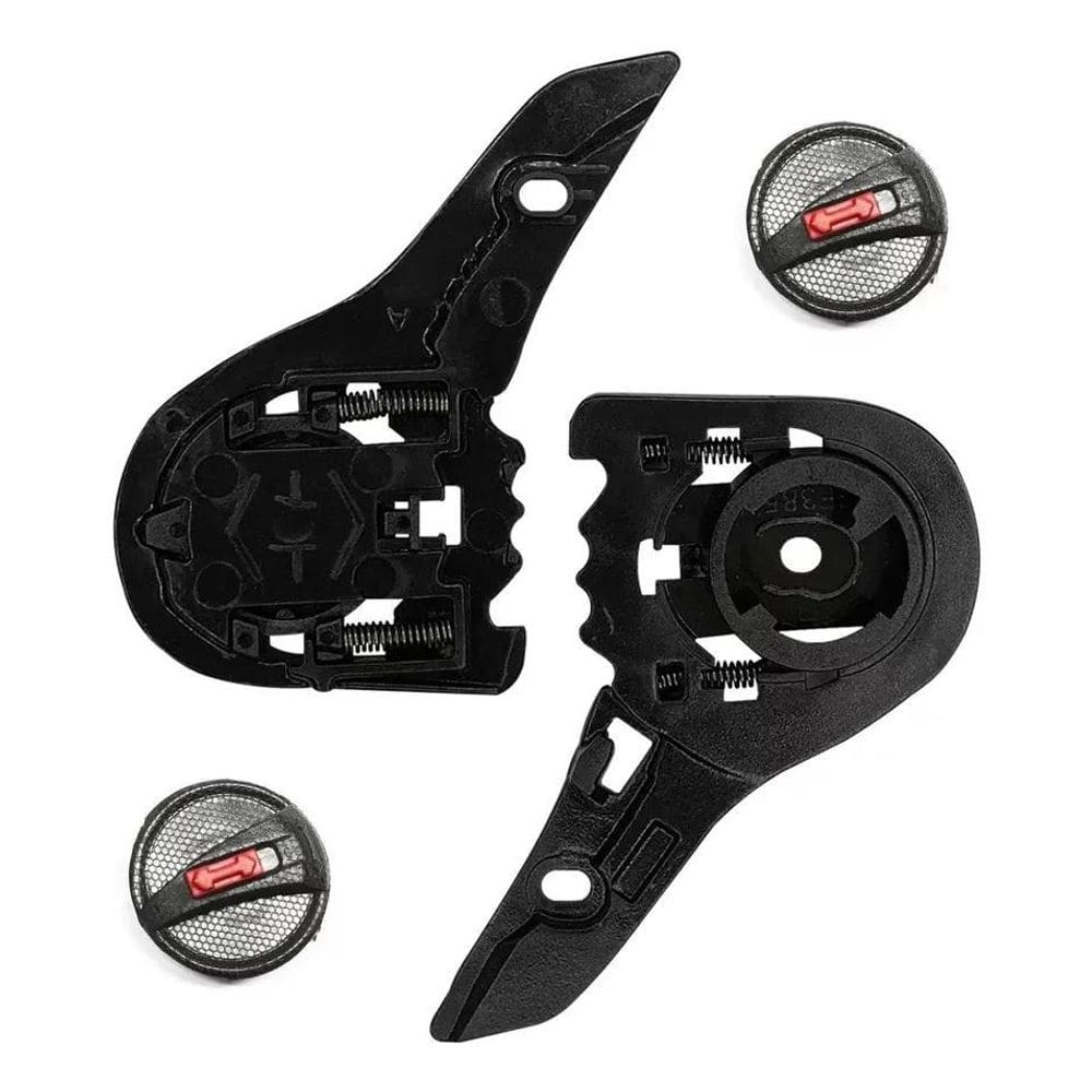 2X Reparo Kit Suporte Viseira Capacete Ls2 Ff358 Fw3 Complet