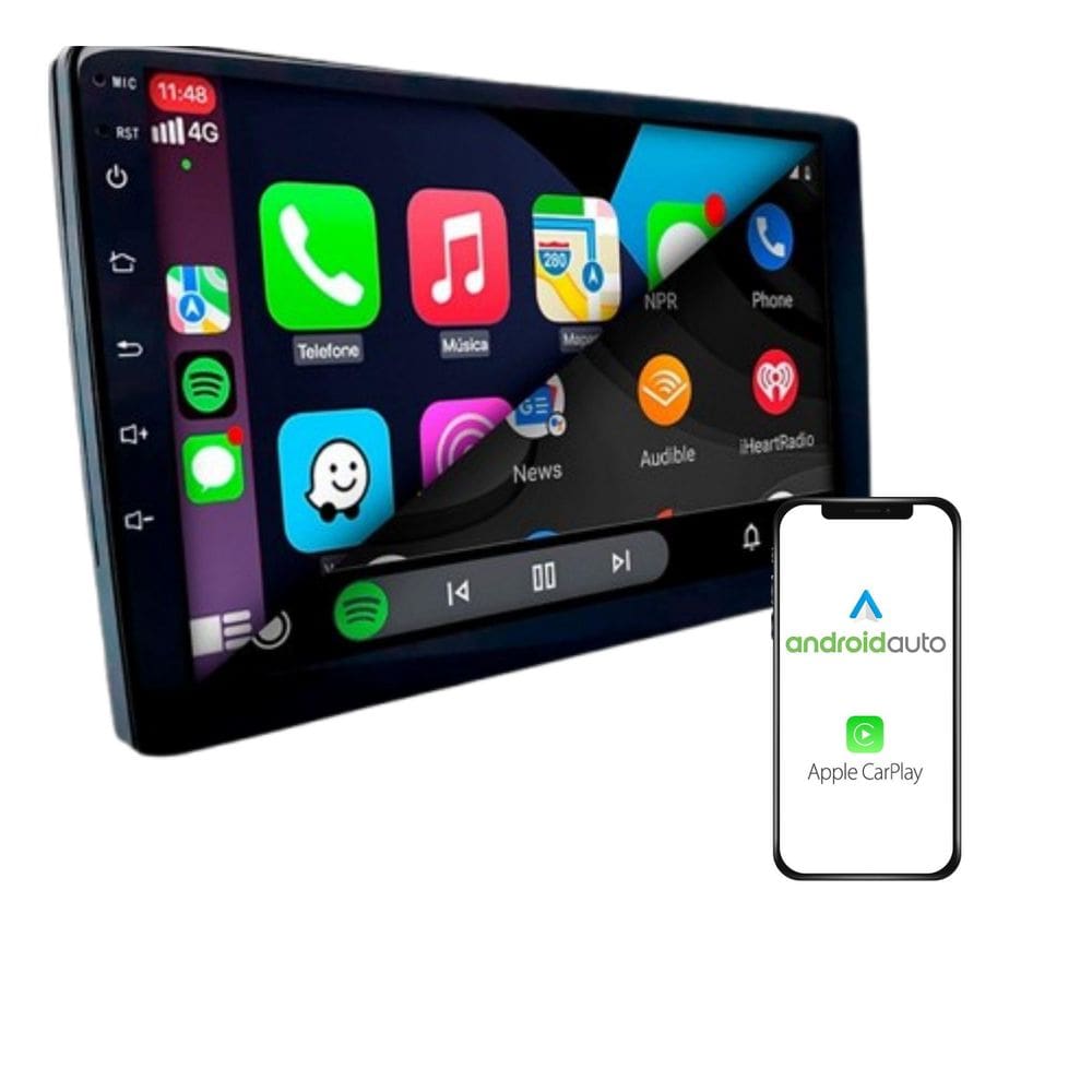 Multmídia Slim 9 Pol Tela Vidro Full Touch Espelhamento