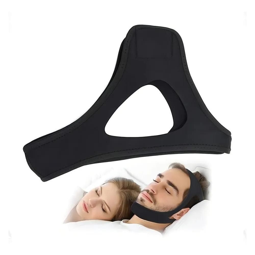 2X Faixa Anti Ronco Cinta De Cabeça Queixo Respire Melhor Ap