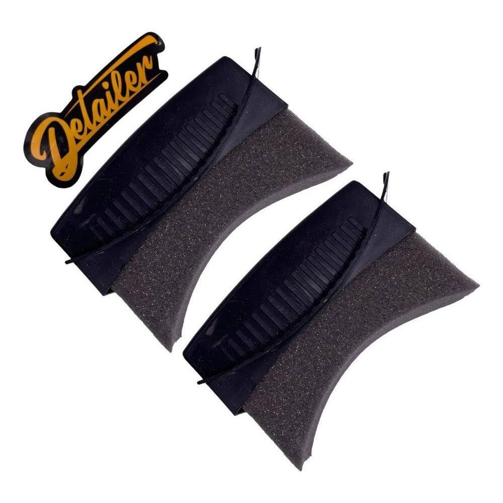 2X Kit 2 Aplicador De Pneu Pretinho Selante Para Pneus Detai