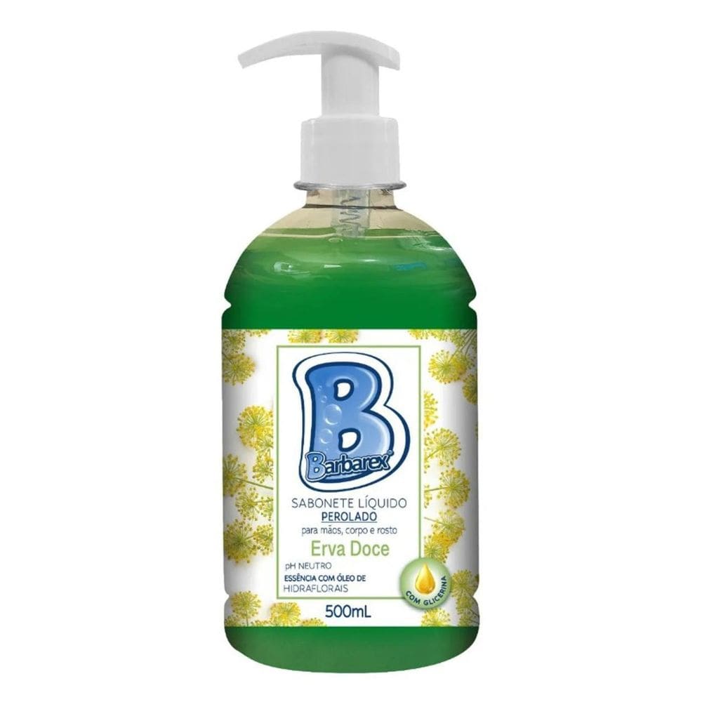 Sabonete 500Ml Pump Barbarex - Frutas Vermelhas