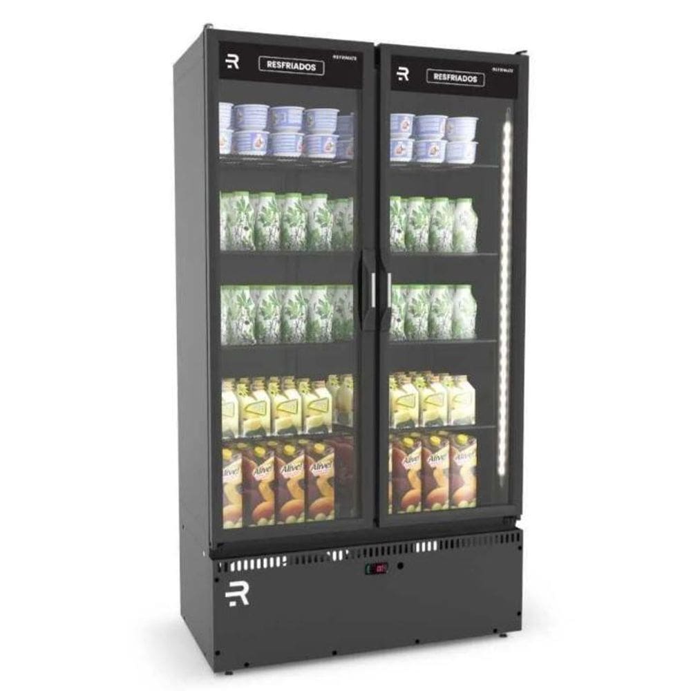 Auto Serviço Vanguard Resfriados 2 Portas Preto 0 a 7ºC ASVR2P PR_PR 220V  Refrimate