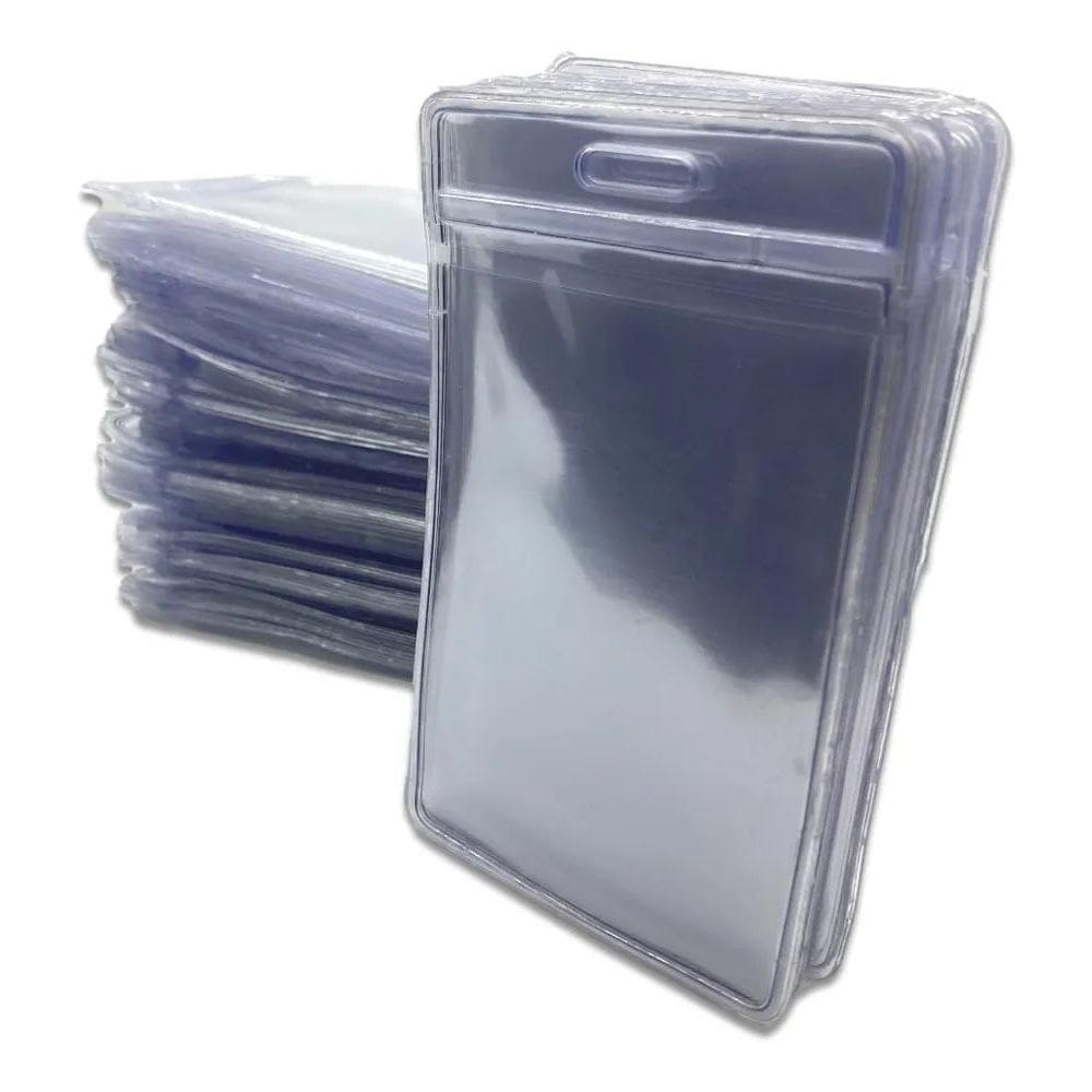 2X Porta Crachá Bolsa Plástica Pvc Transparente - 100 Unidad