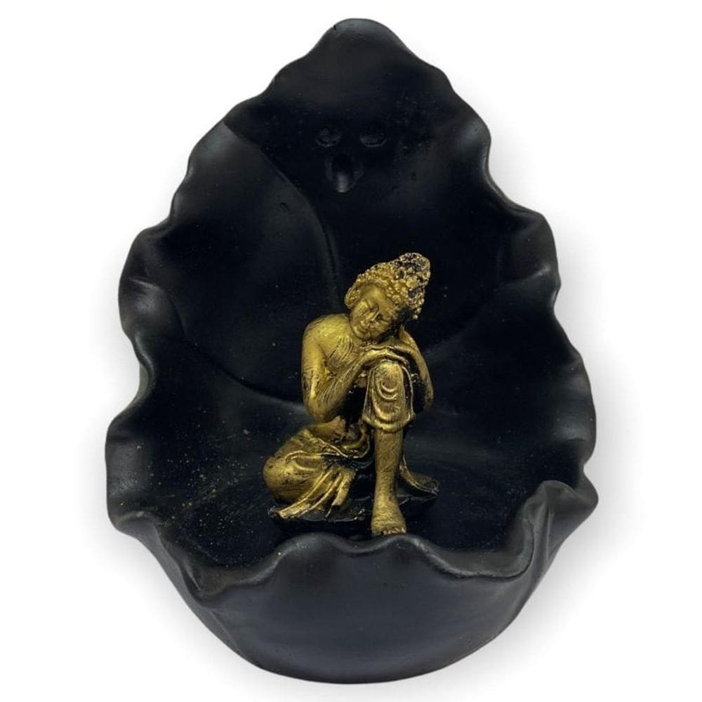 Incensário Cascata Gruta Meditação Resina 11Cm-Escolha O Seu