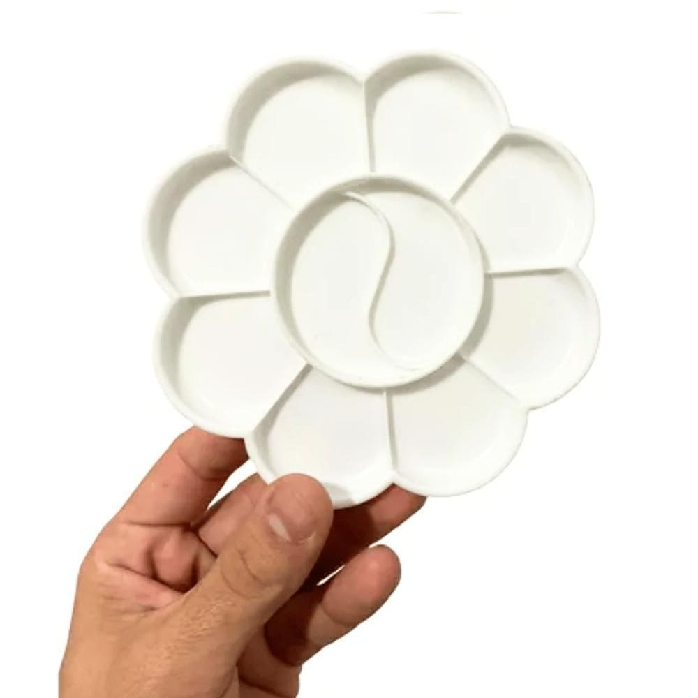 Plate Plástica Para Pintura Formato Flor 10 Cavidades
