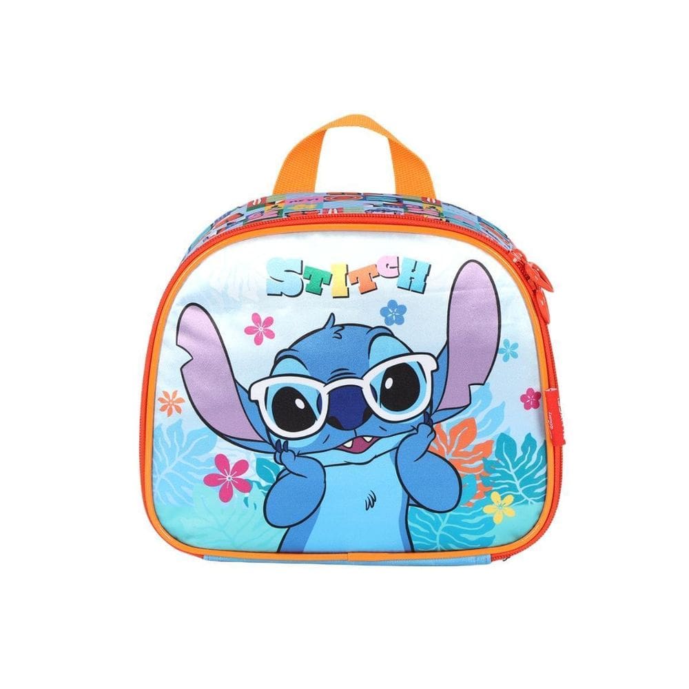 Lancheira Stitch Térmica Infantil Meninas Kids Escolar Azul