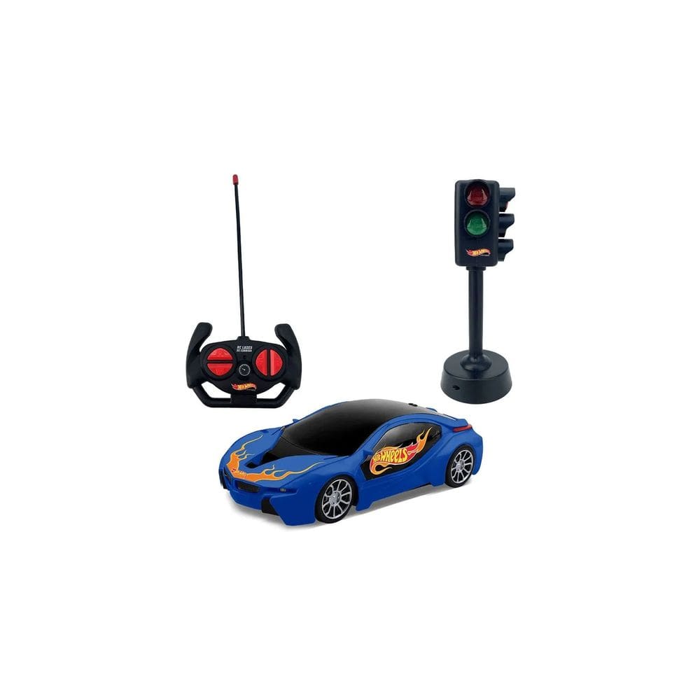 Carrinho Controle Remoto Hot Wheels Luzes De Corrida - Multikids BR2447