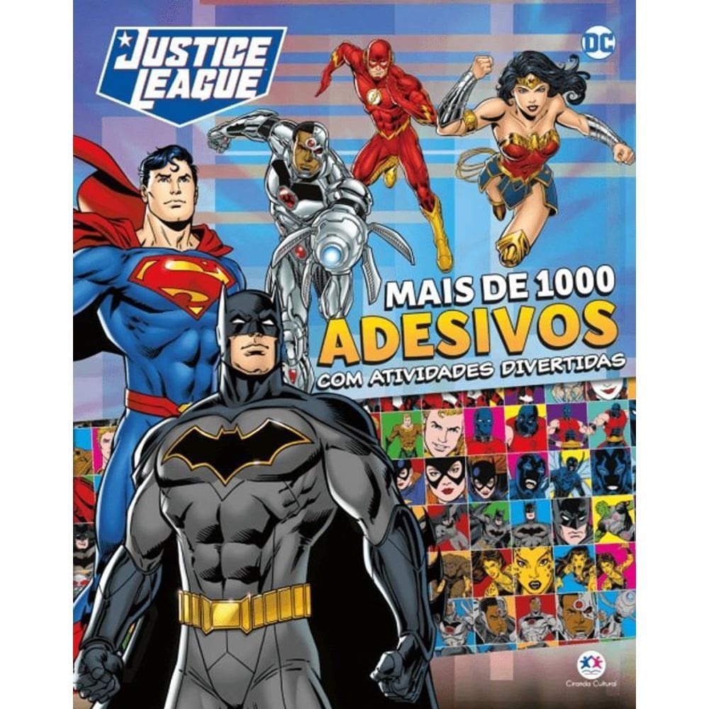 Mais De 1000 Adesivos Com Ativ. Divertidas - Liga Da Justiça