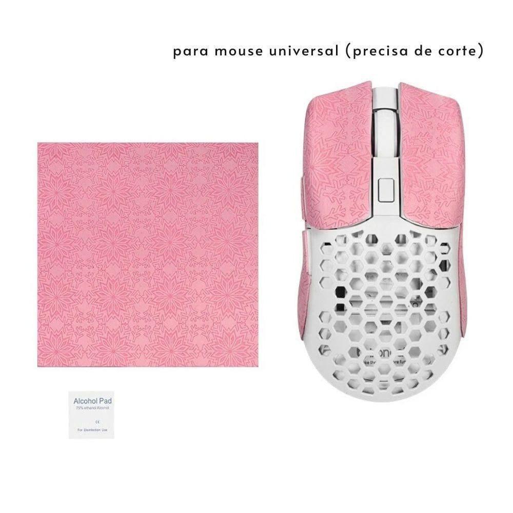Adesivo Anti-Slip Grip Universal Para Mouse Gamer Rosa