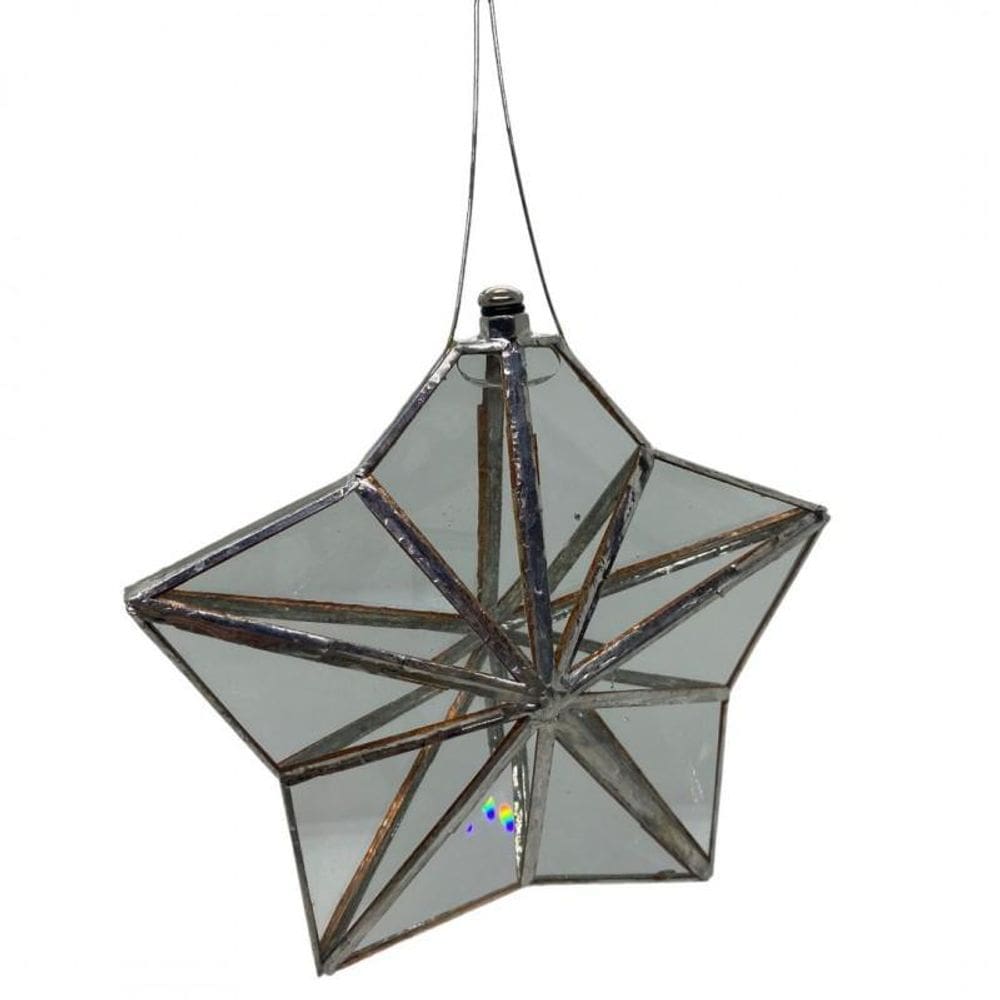 Prisma Dágua Feng Shui Em Vidro E Metal - Escolha O Modelo