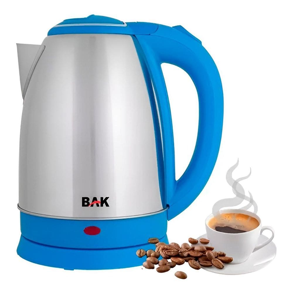 Chaleira Elétrica Inox 1,8L 1100W Portátil Azul Claro 110V