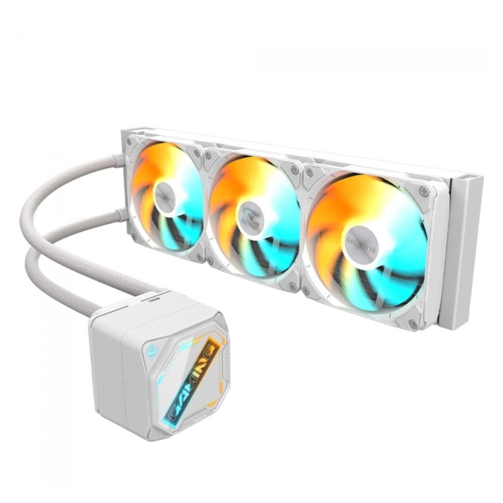 Water Cooler Gigabyte Gaming RGB 360mm - (AMD / INTEL) - Branco - GME 360I