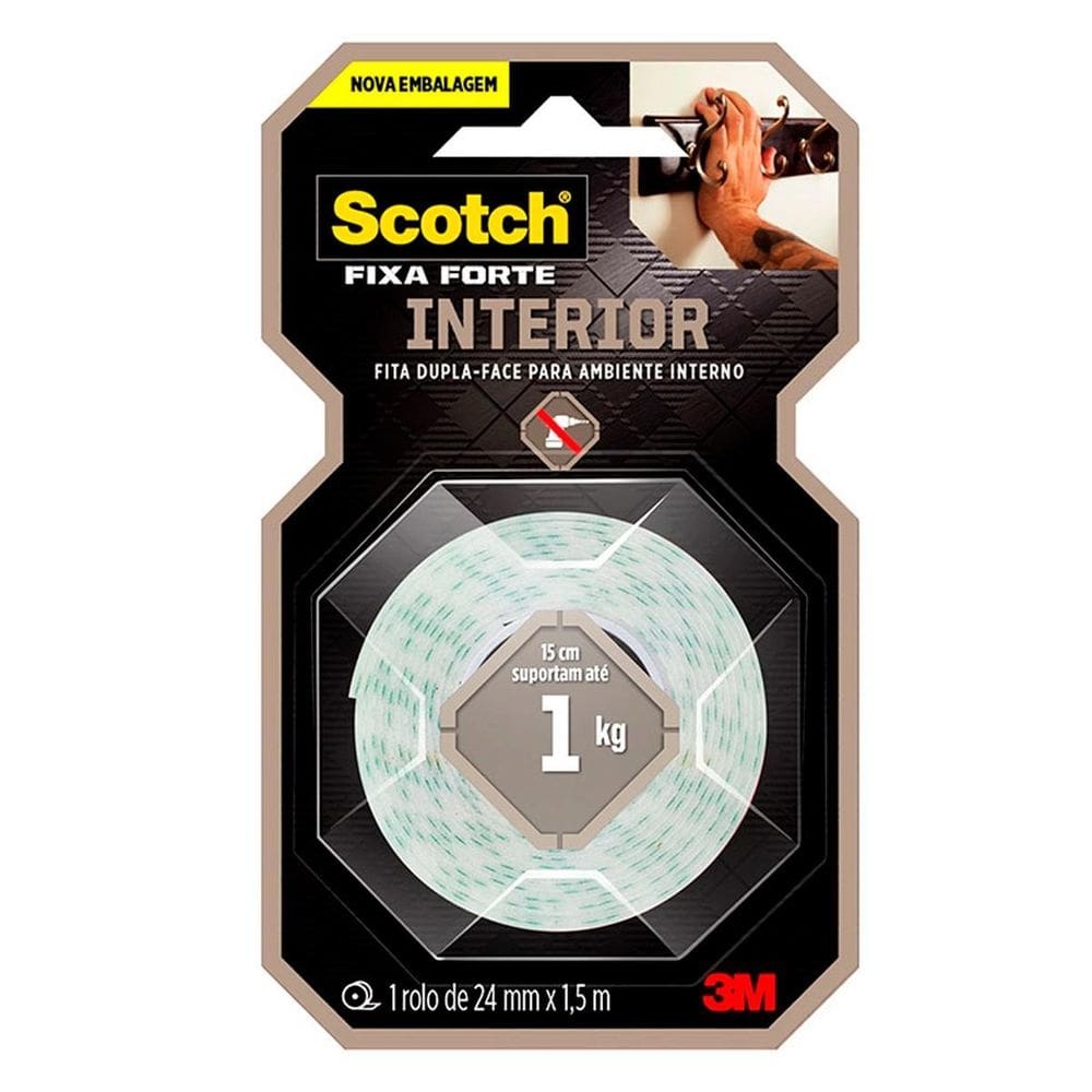 Fita Dupla Face Espuma Banana 24Mmx1,5M Ref.11 3M