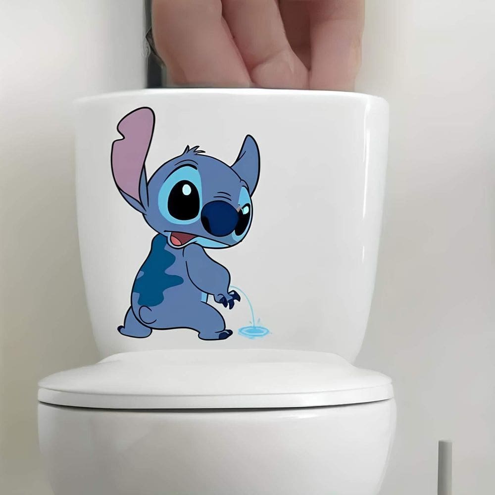 Adesivo De Vaso Sanitário Stitch Mod15