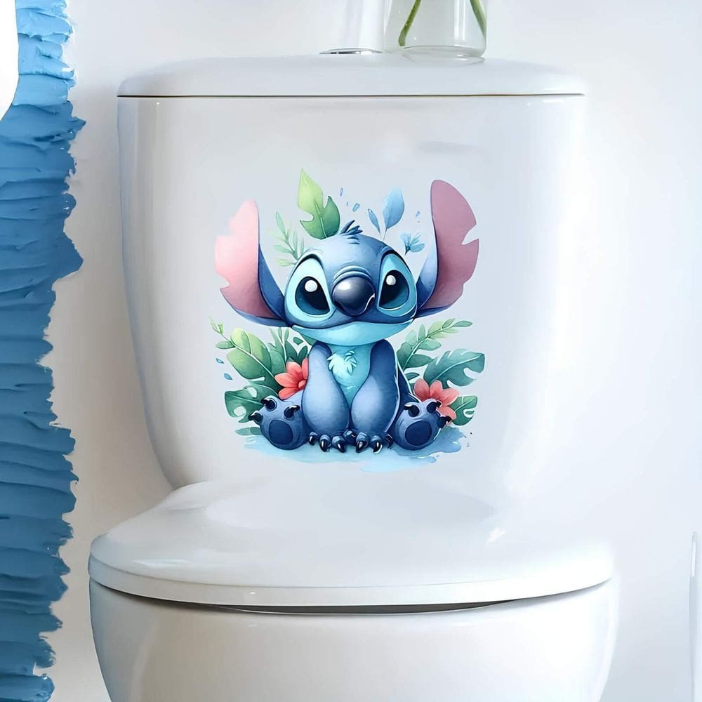 Adesivo De Vaso Sanitário Stitch Mod20