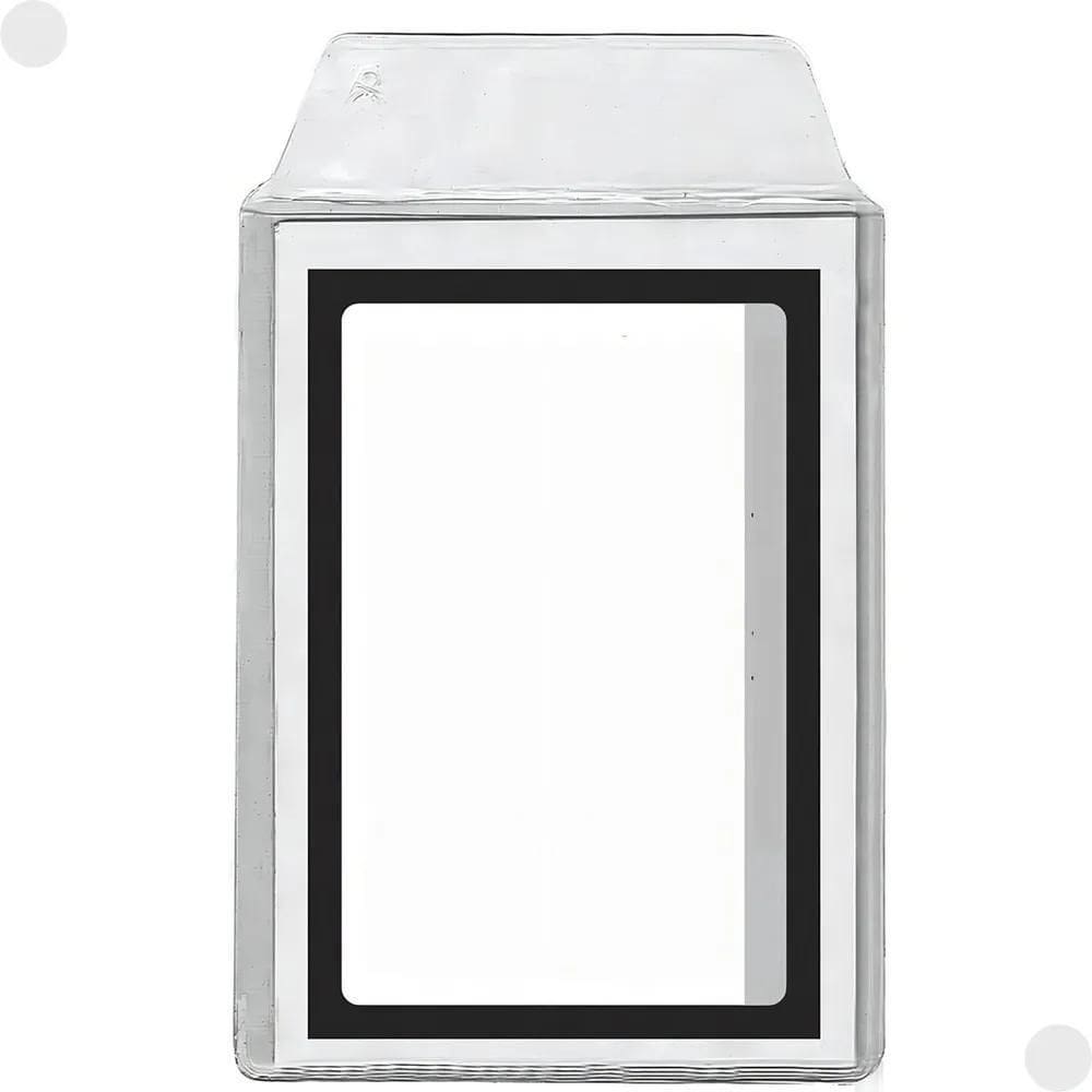 2X Envelope Porta Documento Plástico Com Aba 70X105Mm 100 Ca