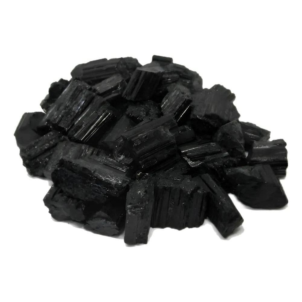 2X 250G De Turmalina Negra Natural Bruta