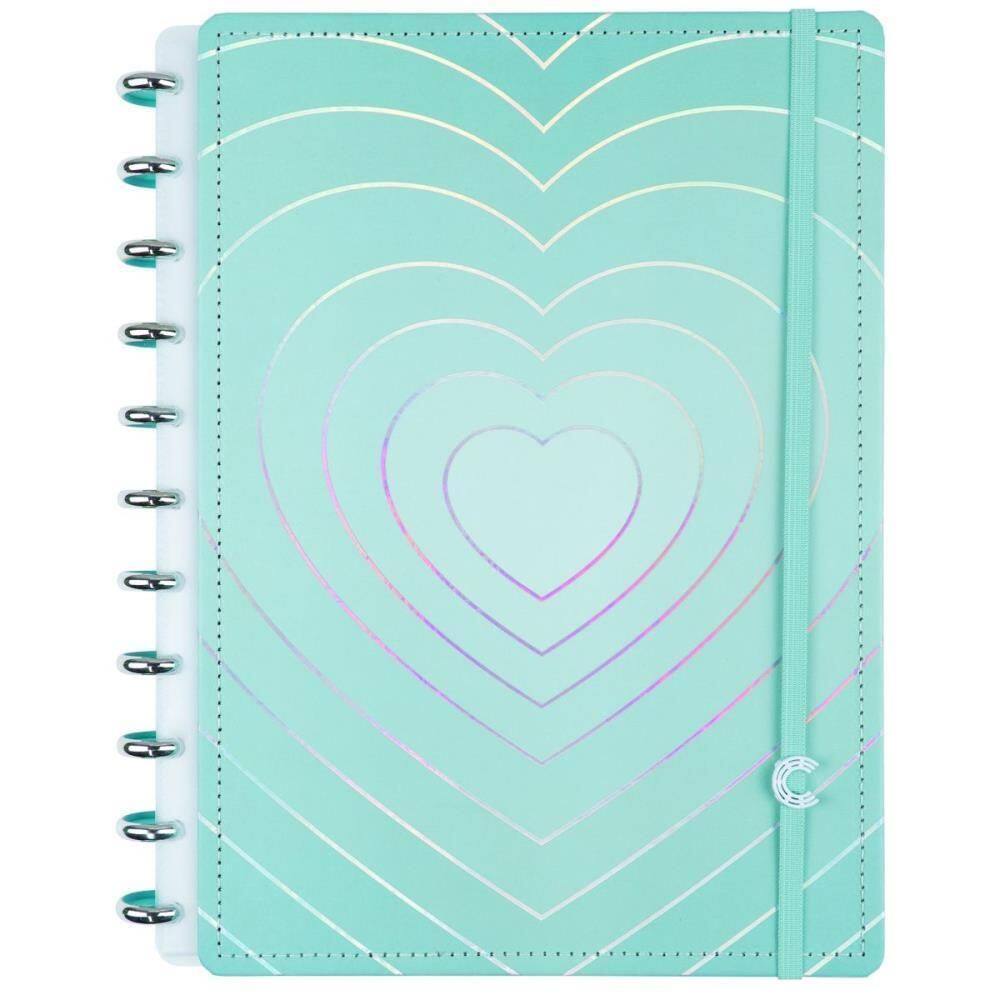 Caderno Inteligente Grande Turquoise Love 80Fls