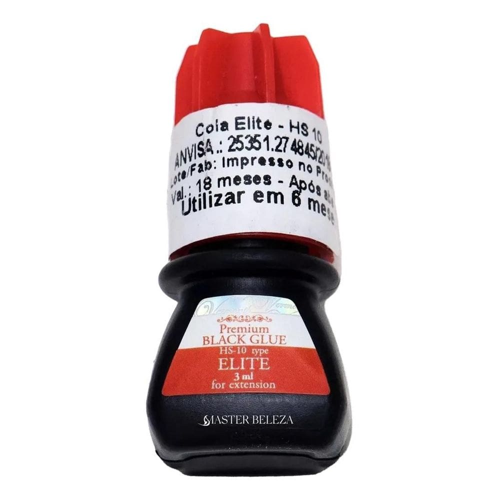 2X Cola Adesivo Elite Premium Black 3Ml Para Extensão De Cíl