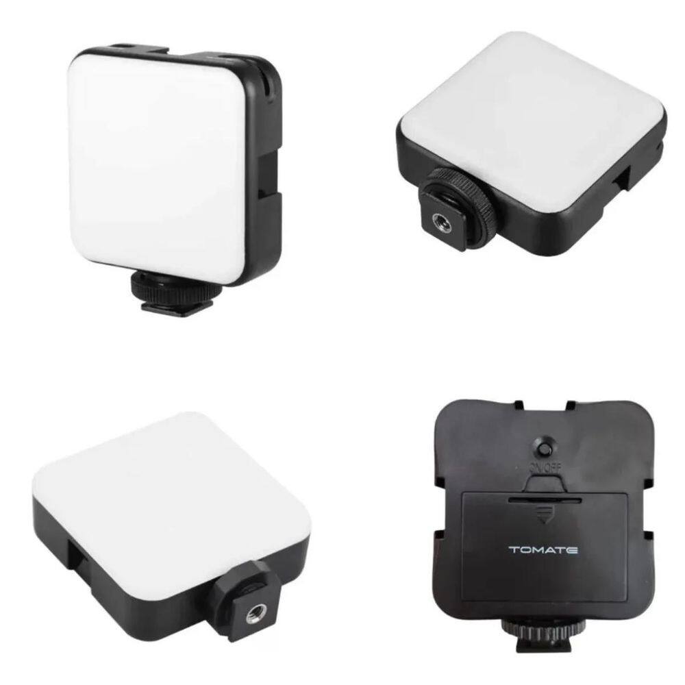 Luz De Vídeo Portátil Led 5600K Com Sapata Universal