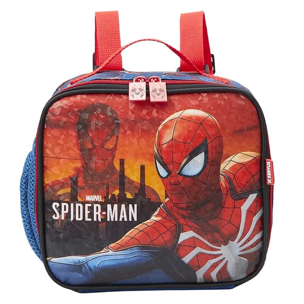 Lancheira Térmica Infantil Escolar Spider Man Games