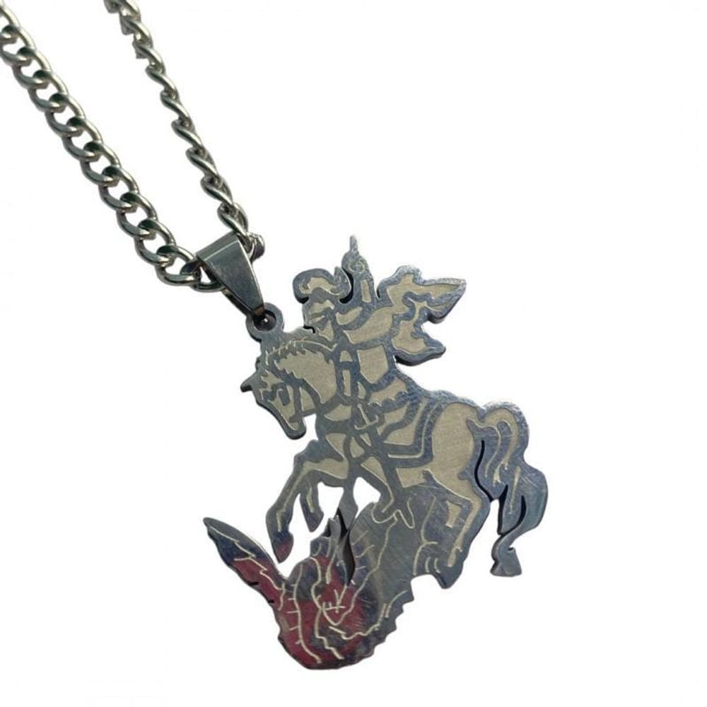 Corrente Pingente Metal Umbanda Candomblé-Selecione O Orixá