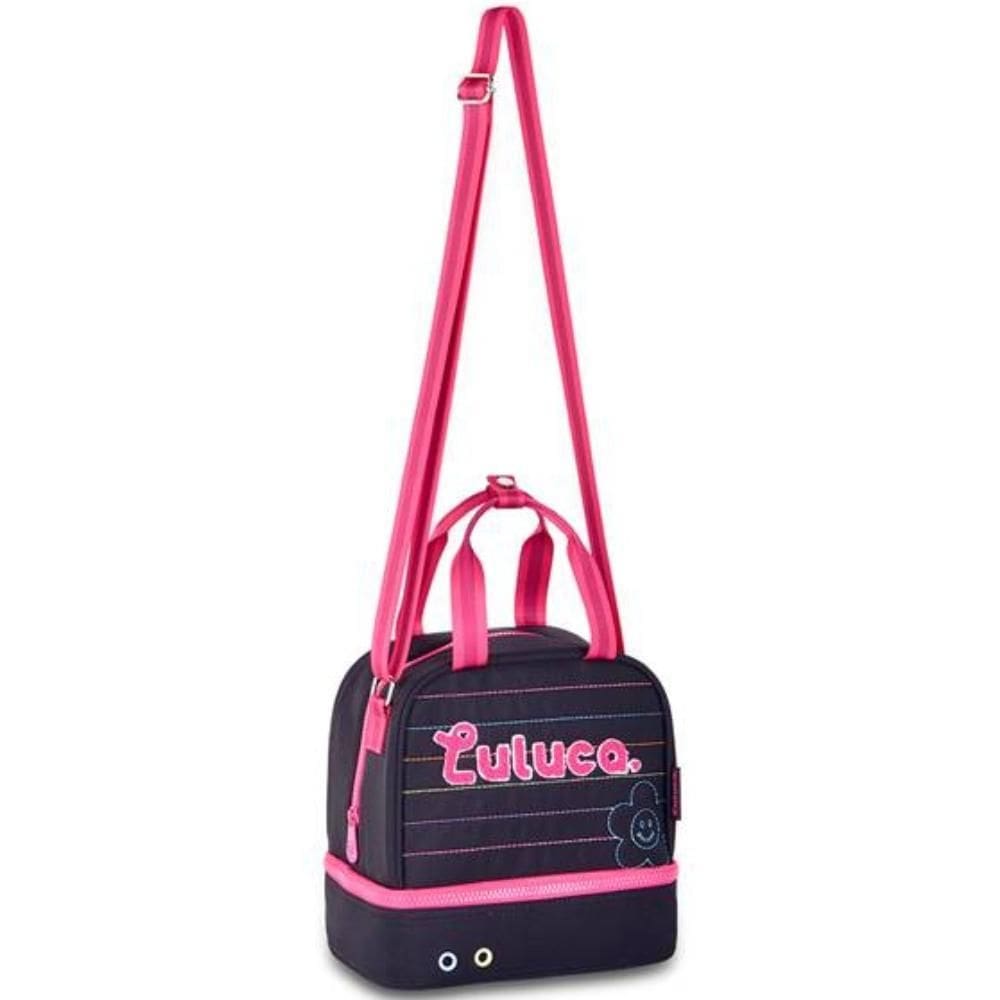 Lancheira Térmica Dupla Em Nylon Oficial Luluca Lu24613