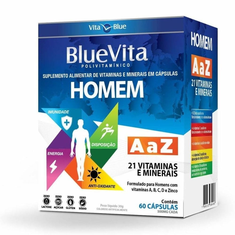 Blue Vita Homem A-Z - Suplemento Alimentar - 60 Cápsulas