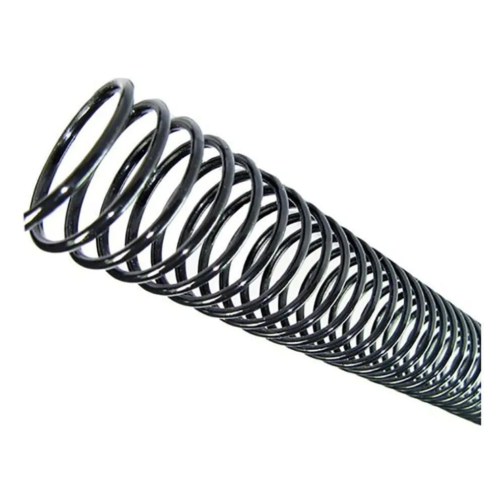 2X Espiral 20Mm Encadernação Até 120 Folhas Preto 80 Unidade