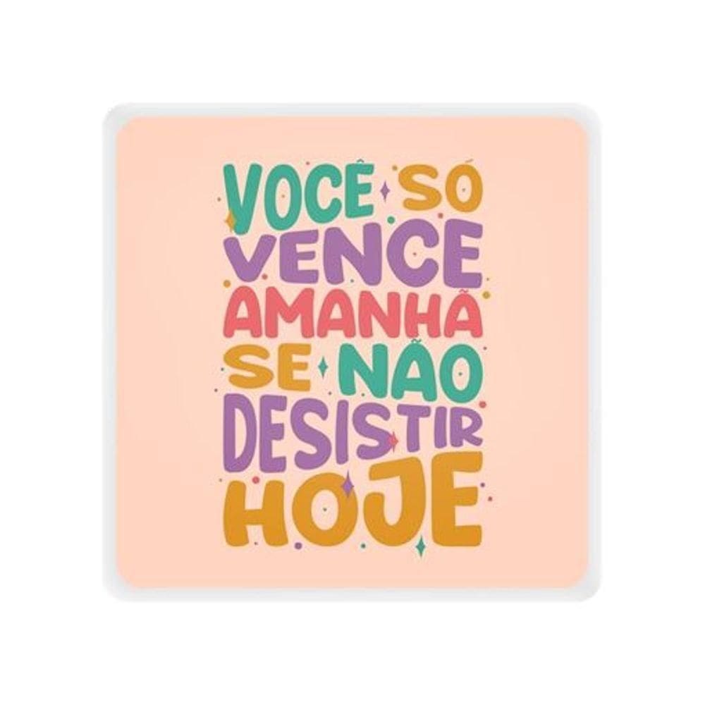 Luminária Box Slim Não Desistir Usb