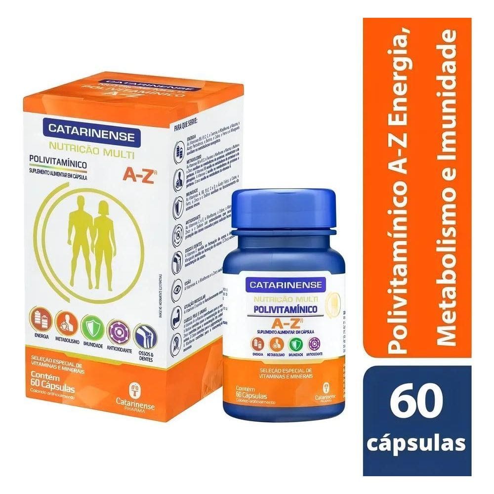 2X Polivitamínico Multi A-Z Catarinense Pharma Sabor Antioxi