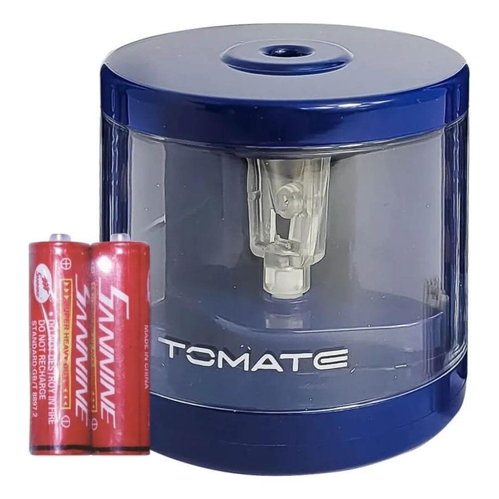 2X Apontador Elétrico Tomate Mat-A01 Azul