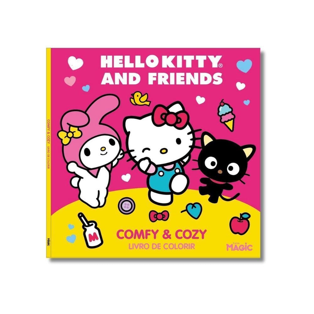 Livro De Colorir Infantil Hello Kitty And Friends Color Book