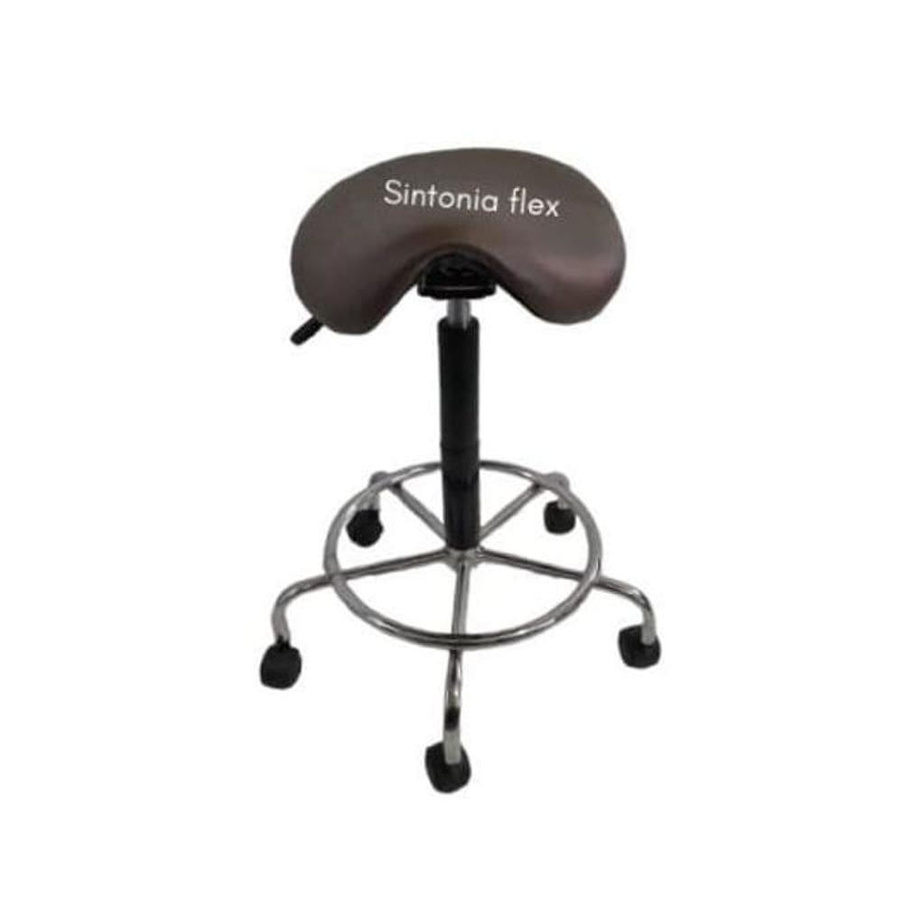 Cadeira Mocho Sela Alta Tatoo E Cílios Cromada 65Cm 75Cm