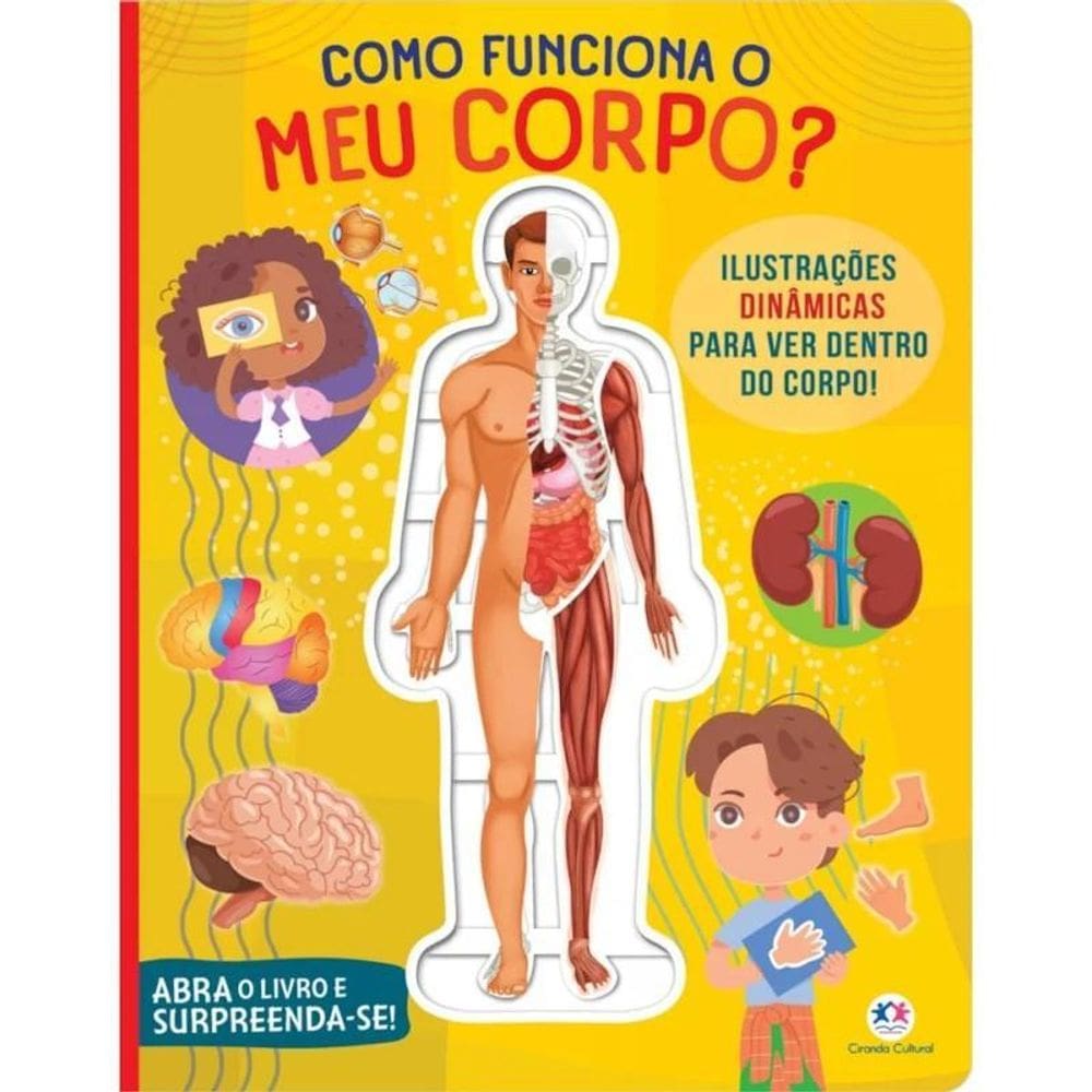 Livro Cartonado Como Funciona O Meu Corpo - Ciranda Cultural
