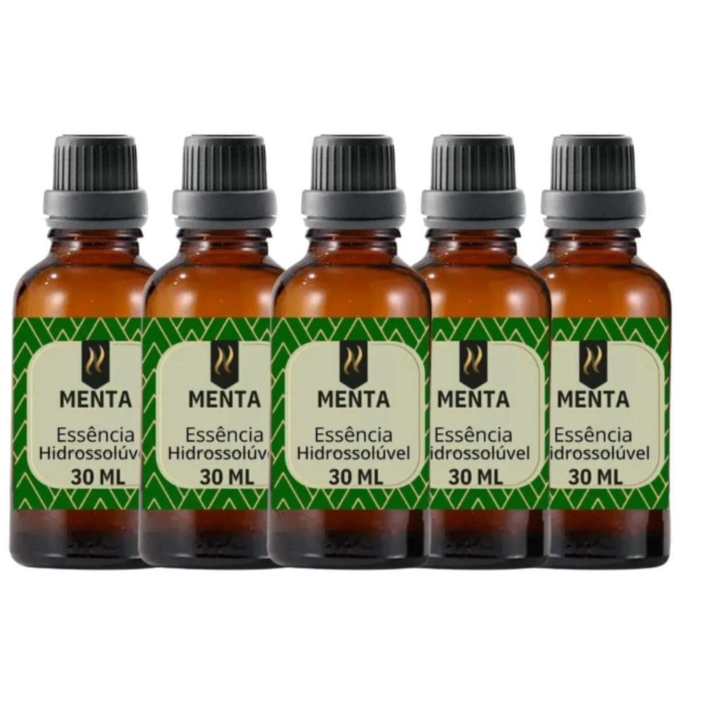 Super Kit 5 Essências A Base Água Hidrossolúvel 30Ml Difusor