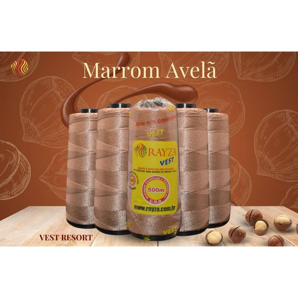 Linha Rayza Vest Resort Grossa 009-Marrom Avela Tex 288