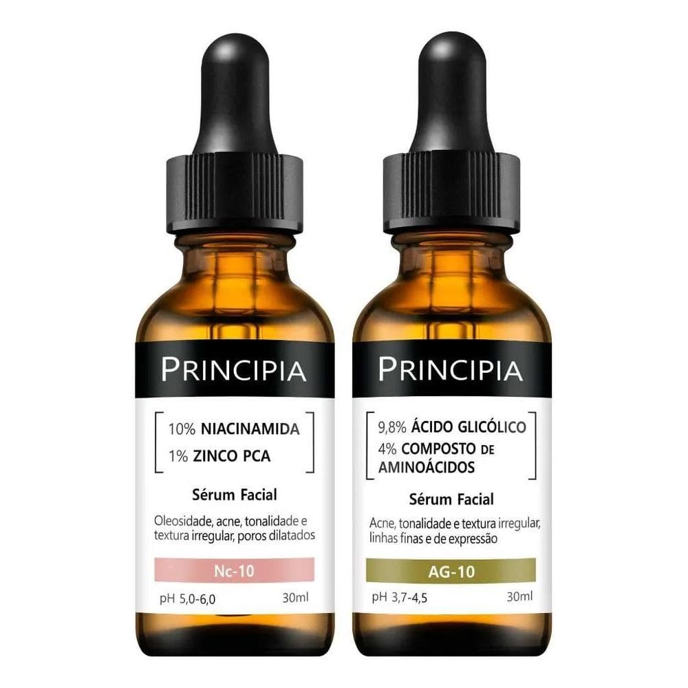 2X Principia Kit Duplo Niacinamida + Ácido Glicólico