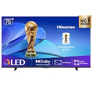 Smart TV Hisense QLED 4K 75" Polegadas com Dolby Vision, Dolby Gaming, Alexa e Google - 75Q6QV