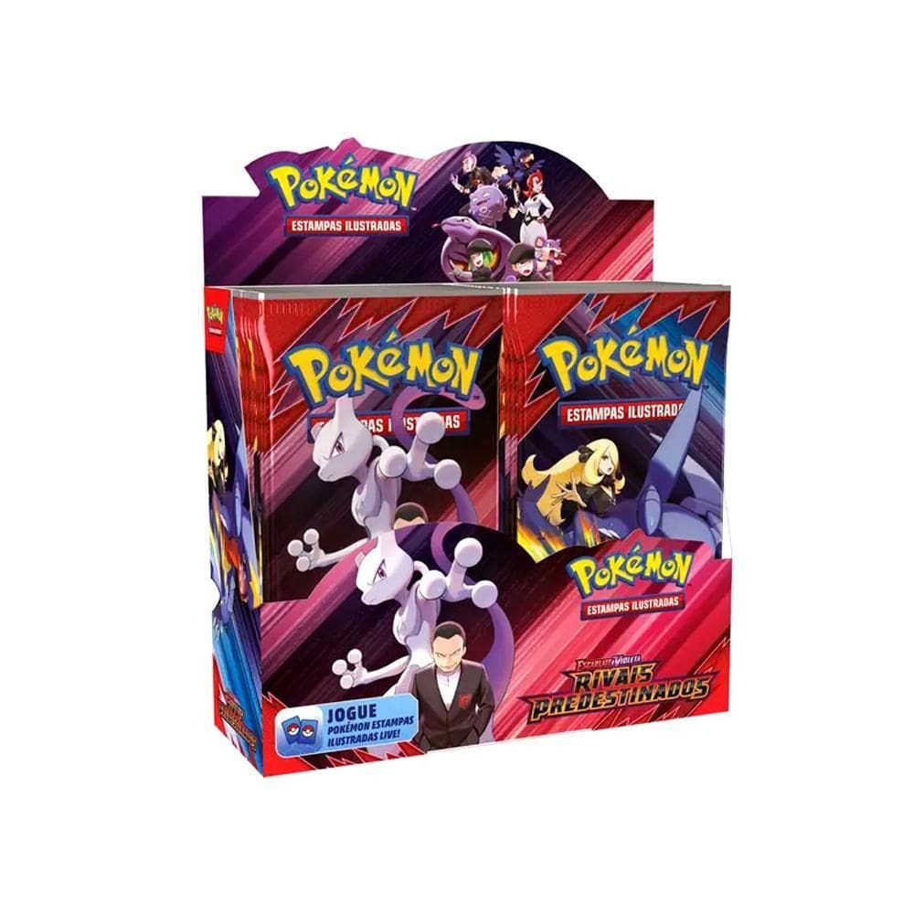 Caixa 36 Pacotes Figurinha Pokémon Rivais Predestinados