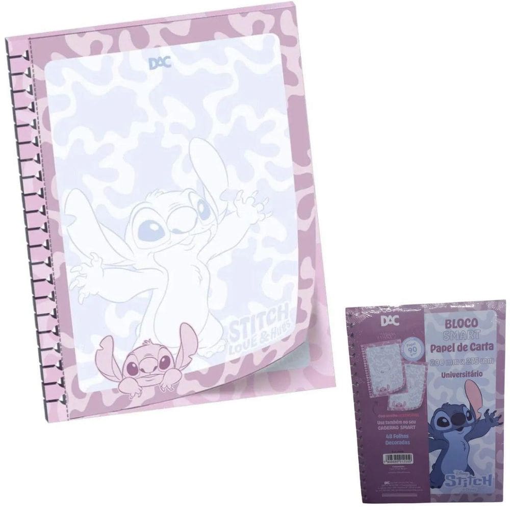 Bloco Smart Carta Universitário Stitch 48 Fls- 4598 - Dac