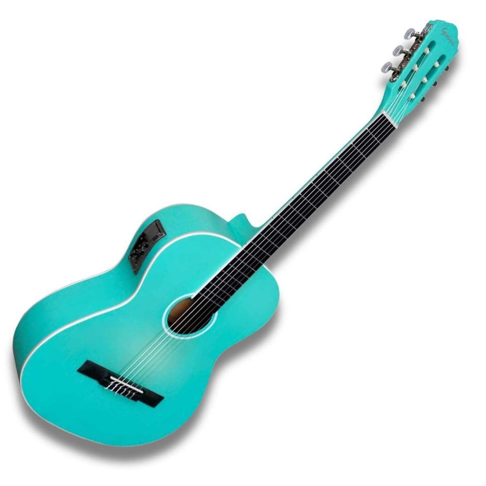 Violão Nylon Elétrico Clássico Giannini N14Eqtbs Azul Glíter