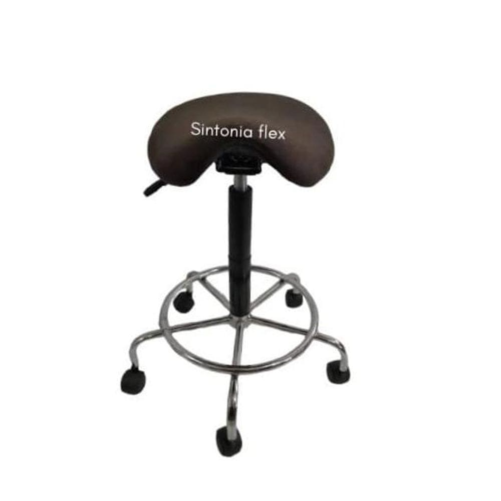 Cadeira Mocho Sela Alta Tatoo E Cílios Cromada 65Cm 75Cm