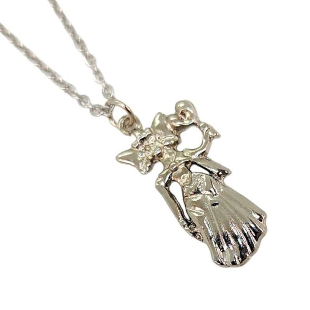 Corrente Metal Com Pingente Umbanda Candomblé-Escolha Orixá